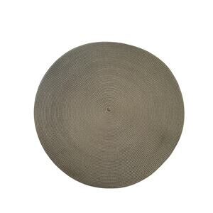 NEW Deborah Rhodes New York Braided Placemats Olive Green 15” Round Set of 6